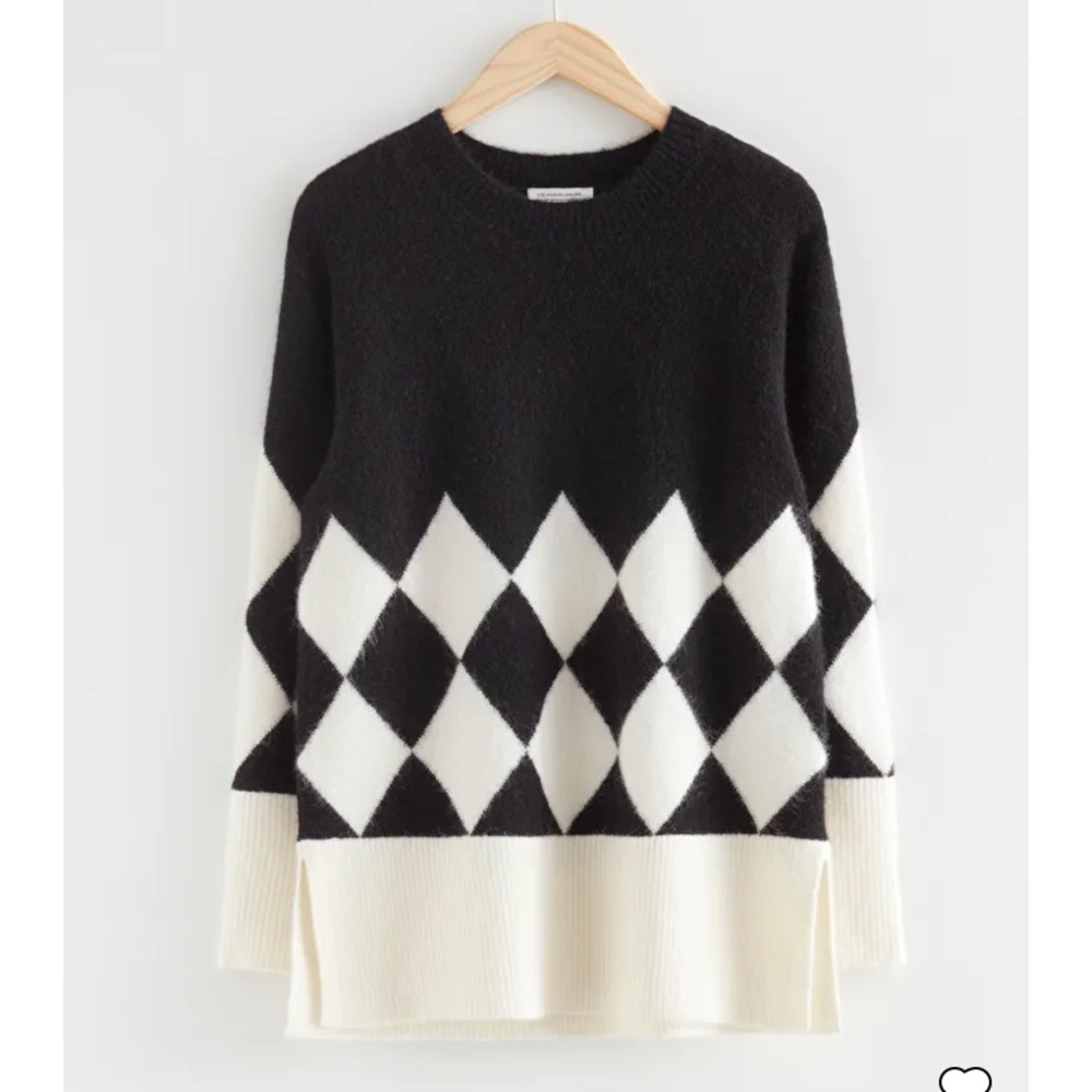 And & Other Stories - Argyle Knit Sweater - Picture 2 of 6
